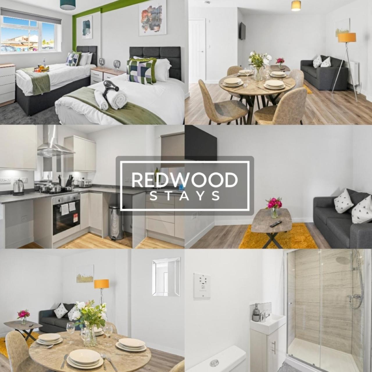 Quality 1 Bed 1 Bath Apartments For Contractors By Redwood Stays Farnborough  Exterior foto